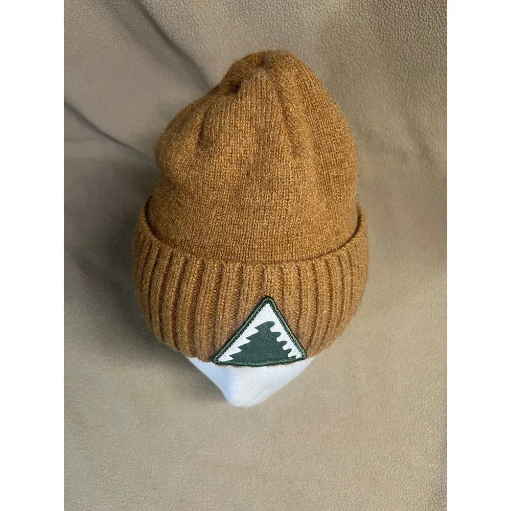 Patagonia Brodeo Beanie Brown Recycled Wool Blend Ribbed Cuff Patagonia‎ Brodeo